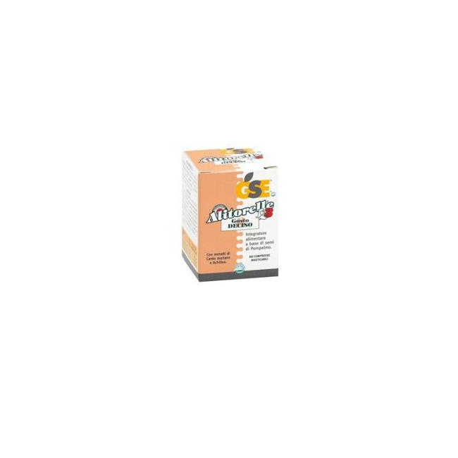 GSE ALITORELLE 3 INTEGRATORE ALIMENTARE GUSTO DECISO 60 COMPRESSE 27G* GSE ALITORELLE 3 INTEGRATORE ALIMENTARE GUSTO DECISO 60 COMPRESSE 27G*
