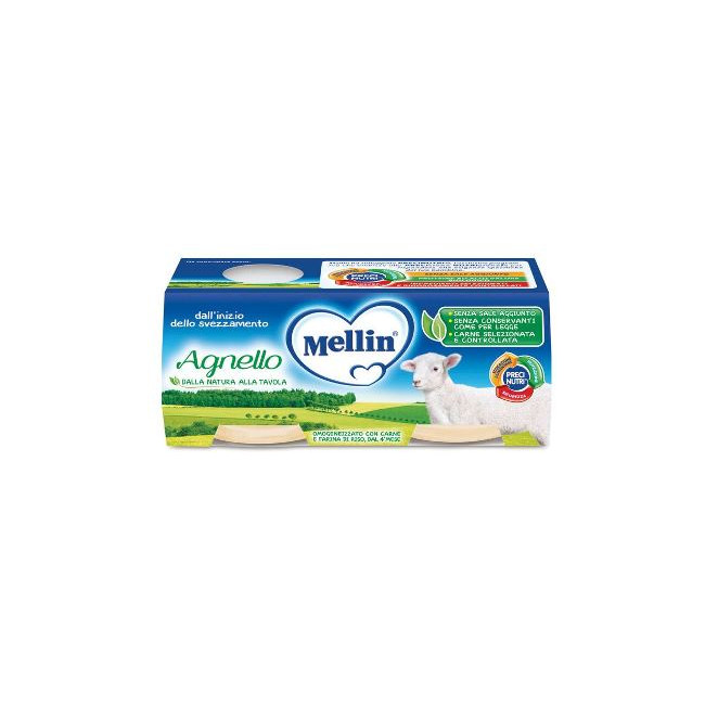 MELLIN OMOGENEIZZATO AGNELLO 2 PEZZI X 80 G MELLIN OMOGENEIZZATO AGNELLO 2 PEZZI X 80 G
