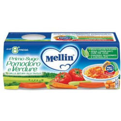 MELLIN PRIMO SUGO POMODORO E VERDURE 2 VASETTI DA 80 G