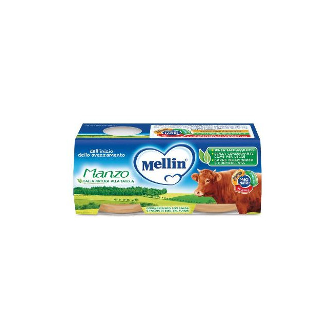 MELLIN OMOGENEIZZATO MANZO 2X120 G MELLIN OMOGENEIZZATO MANZO 2X120 G
