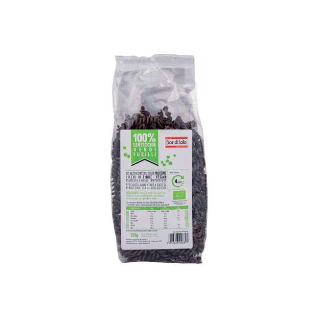 FUSILLI DI LENTICCHIE VERDI BIO 250 G FUSILLI DI LENTICCHIE VERDI BIO 250 G
