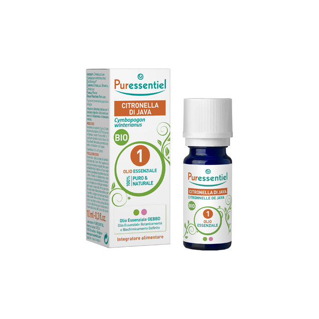 PURESSENTIEL CITRONELLA JAVA OLIO ESSENZIALE BIO 10 ML PURESSENTIEL CITRONELLA JAVA OLIO ESSENZIALE BIO 10 ML