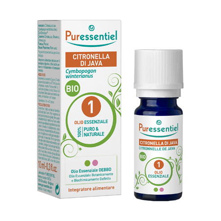 PURESSENTIEL CITRONELLA JAVA OLIO ESSENZIALE BIO 10 ML PURESSENTIEL CITRONELLA JAVA OLIO ESSENZIALE BIO 10 ML