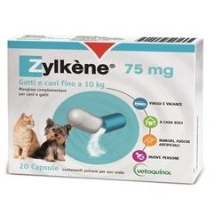 Vetoquinol Zylkene Cani E Gatti Integratore Alimentare 20 Capsule 75mg