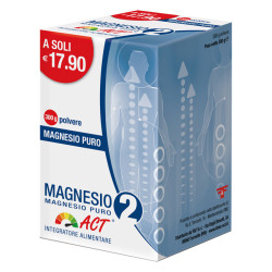 F&F Magnesio 2 Act Magnesio Puro Integratore Alimentare 300g In Polvere