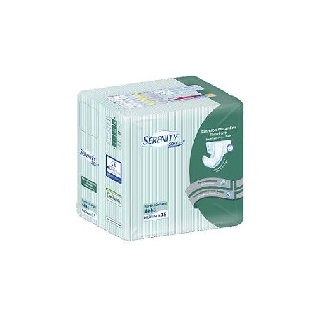 PANNOLONE PER INCONTINENZA A MUTANDINA SERENITY SOFT DRY+ ALOE MEDIUM SUPERCOMFORT 15 PEZZI FARMABILITY