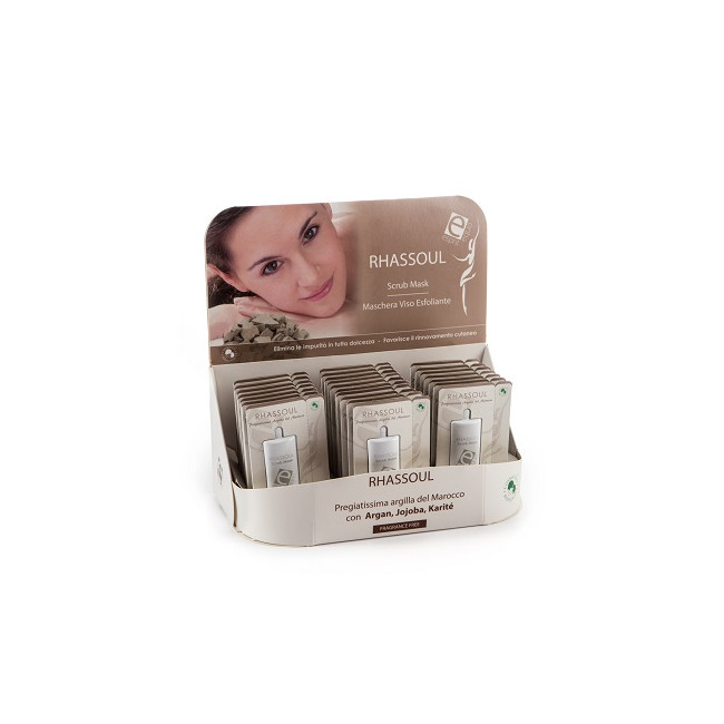 ESPRIT EQUO RHASSOUL PEELING MASK ARGAN MURUMURU BIO 22 PEZZI DA 10 ML ESPRIT EQUO RHASSOUL PEELING MASK ARGAN MURUMURU BIO 22 PEZZI DA 10 ML