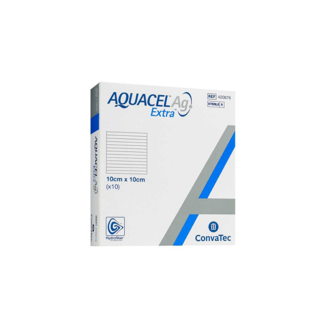 MEDICAZIONE IN HYDROFIBER E IONI ARGENTO INTESSUTA IN LYOCELL AQUACEL AG EXTRA DRS 20X30CM 5 PEZZI MEDICAZIONE IN HYDROFIBER E IONI ARGENTO INTESSUTA IN LYOCELL AQUACEL AG EXTRA DRS 20X30CM 5 PEZZI