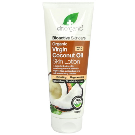 DR ORGANIC COCONUT OIL COCCO SKIN LOTION LOZIONE CORPO 200 ML DR ORGANIC COCONUT OIL COCCO SKIN LOTION LOZIONE CORPO 200 ML