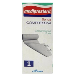 BENDA ELASTICA MEDIPRESTERIL COMPRESSIONE FORTE 10X450CM