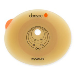 PLACCA PER COLO ILEO ED UROSTOMIA DANSAC NOVALIFE2 70MM RITAAGLIABILE 10-62