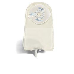 SACCA UROSTOMIA TRASPARENTE PRETAGLIATA MONO PEZZO CON BARRIERA PROTETTIVA IN STOMAHESIVE E VALVOLA ANTIREFLUSSO URODRESS 38MM 1