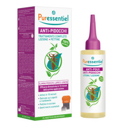 Puressentiel Anti-Pidocchi Trattamento Completo Lozione 100ml + Pettine