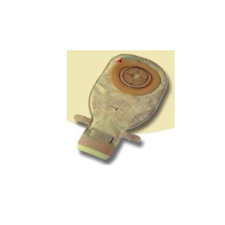 SACCA PER ILEOSTOMIA APERTA RICOPERTA IN TESSUTO NON TESSUTO ALTERNA MIO CON HIDE/AWAY MISURA FORO 15/33MM CAPACITA' MIDI 350ML 