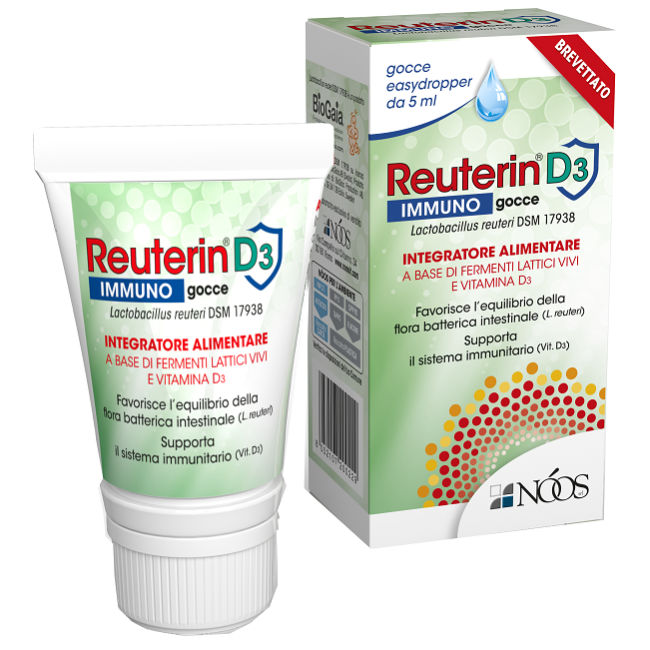 Nòos Reuterin D3 Fermenti Lattici Gocce 5ml Nòos Reuterin D3 Fermenti Lattici Gocce 5ml