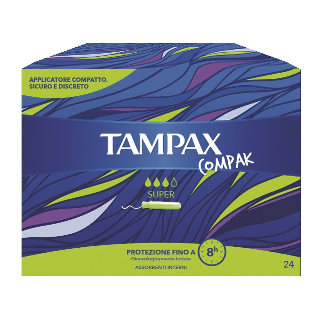 Tampax Compak Super 24 Pezzi Tampax Compak Super 24 Pezzi