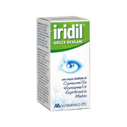 Flacone da 10 Ml di Iridil collirio idratante rinfrescante e lenitivo.