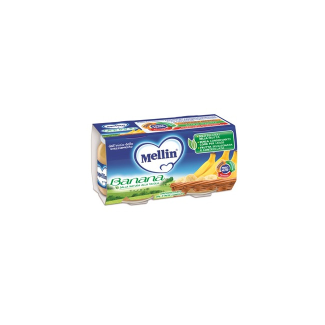MELLIN OMOGENEIZZATO BANANA 100 G 2 PEZZI MELLIN OMOGENEIZZATO BANANA 100 G 2 PEZZI
