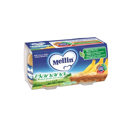 MELLIN OMOGENEIZZATO BANANA 100 G 2 PEZZI MELLIN OMOGENEIZZATO BANANA 100 G 2 PEZZI