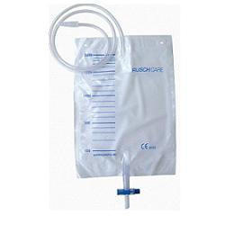 SACCA DI DRENAGGIO LETTO PER INCONTINENZA 2000ML IN PVC CON VALVOLA DI NON RITORNO CON TUBO DI RACCORDO 90CM MONOUSO DIAMETRO 5X