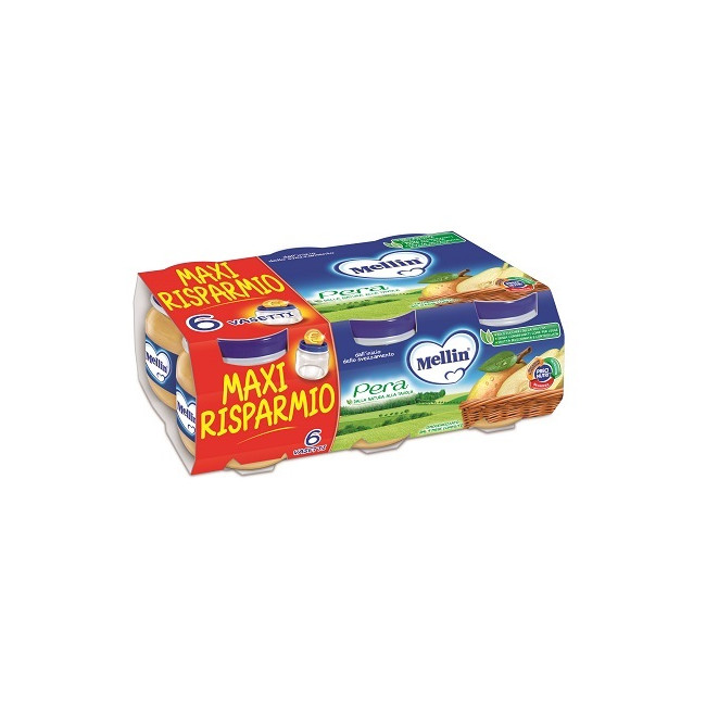 MELLIN OMOGENEIZZATO PERA 100 G 6 PEZZI MELLIN OMOGENEIZZATO PERA 100 G 6 PEZZI