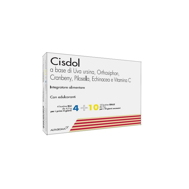 CISDOL 4 BUSTINE BLU DA 4,5 G + 10 BUSTINE GIALLE DA 3 G CISDOL 4 BUSTINE BLU DA 4,5 G + 10 BUSTINE GIALLE DA 3 G
