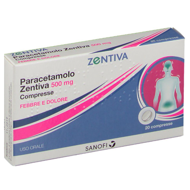 PARACETAMOLO ZEN*20CPR 500MG PARACETAMOLO ZEN*20CPR 500MG