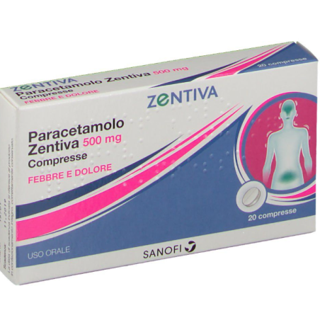 PARACETAMOLO ZEN*20CPR 500MG PARACETAMOLO ZEN*20CPR 500MG