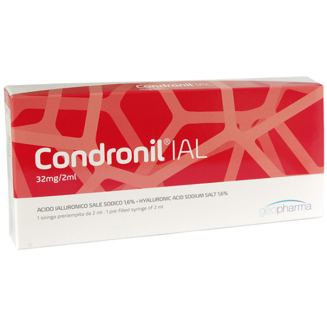 SIRINGA INTRA-ARTICOLARE CONDRONIL IAL ACIDO IALURONICO 1,6% 2 ML SIRINGA INTRA-ARTICOLARE CONDRONIL IAL ACIDO IALURONICO 1,6% 2 ML