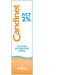 Candinet Act 2% Schiuma detergente per igiene intima 150 ml