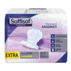 PANNOLONE SOFFISOF CLASSIC SAGOMATO EXTRA 30 PEZZI