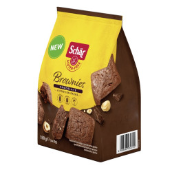 SCHAR BROWNIES CHOCOLATE TORTINA CON CIOCCOLATO E NOCCIOLE 6 MONOPORZIONI DA 30 G