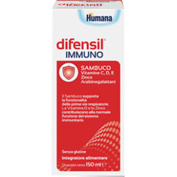 Flacone da 150 Ml di Difensil Immuno integratore per rafforzare le difese immunitarie.