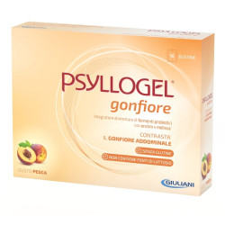 Copnfezione da 10 bustine di Psyllogel gonfiore per alleviare il gonfiore addominale