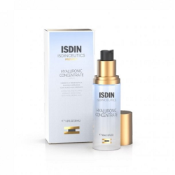 Flacone da 30 Ml di Isdinceutics Hyaluronic Concentrate siero viso anti-age ultra idratante.