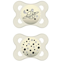 MAM NIGHT SUCCHIETTO 2-6 MESI SILICONE DOPPIO NEUTRO