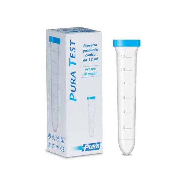 PROVETTA PER URINE PURA TEST GRADUATA CONICA 12 ML PROVETTA PER URINE PURA TEST GRADUATA CONICA 12 ML