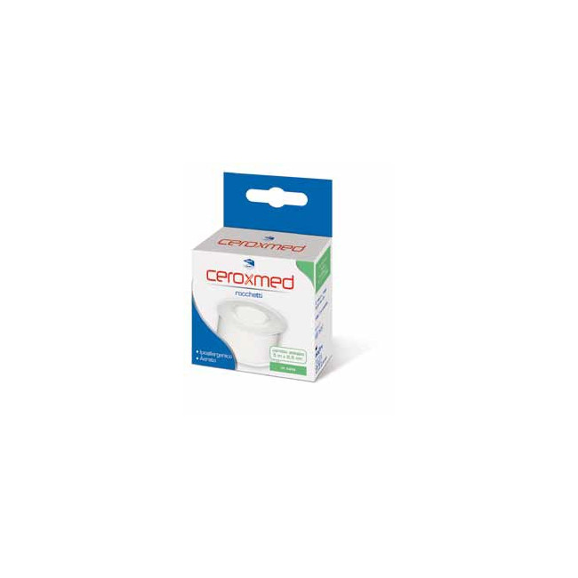 CEROTTO ADESIVO IN ROCCHETTO CEROXMED IN SETA AERATO IPOALLERGENICO BIANCO 500X2,5 CM 1 PEZZO CEROTTO ADESIVO IN ROCCHETTO CEROXMED IN SETA AERATO IPOALLERGENICO BIANCO 500X2,5 CM 1 PEZZO
