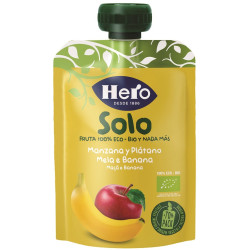 HERO SOLO FRUTTA FRULLATA 100% BIO MELA/BANANA 100 G