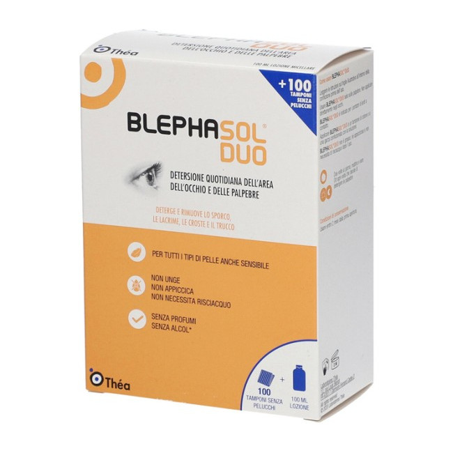 BLEPHASOL DUO SOLUZIONE MICELLARE IGIENE PALPEBRALE 100 ML + 100 GARZE BLEPHASOL DUO SOLUZIONE MICELLARE IGIENE PALPEBRALE 100 ML + 100 GARZE