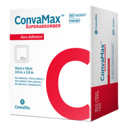 MEDICAZIONE AVANZATA CONVAMAX SUPERABSORBER NON-ADHESIVE 10 X 10 CM 10 PEZZI
