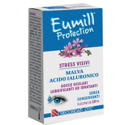 Flacone multidose da 10 Ml di Eumill Protection collirio per stress visivi