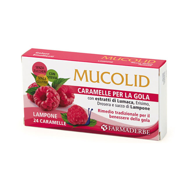 MUCOLID LUMACA & LAMPONE 24 CARAMELLE MUCOLID LUMACA & LAMPONE 24 CARAMELLE