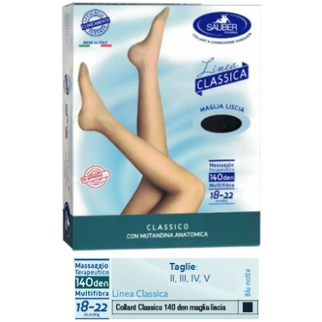 SAUBER CLASSICO COLLANT 140 DENARI MAGLIA LISCIA BLU NOTTE 3 SAUBER CLASSICO COLLANT 140 DENARI MAGLIA LISCIA BLU NOTTE 3