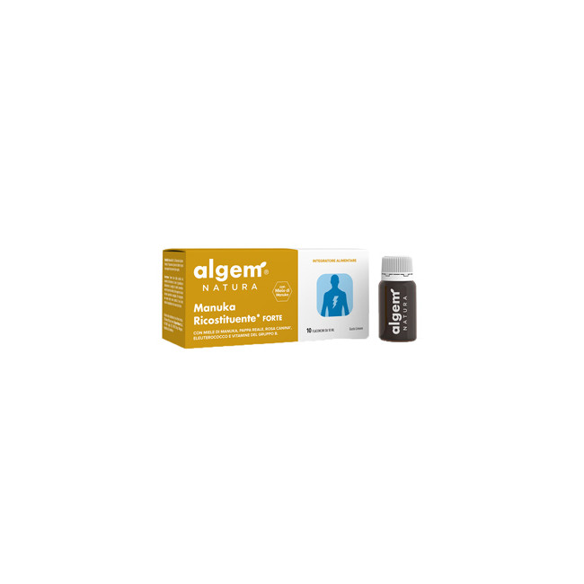 ALGEM MANUKA RICOSTITUENTE FORTE 10 FLACONCINI 10 ML ALGEM MANUKA RICOSTITUENTE FORTE 10 FLACONCINI 10 ML