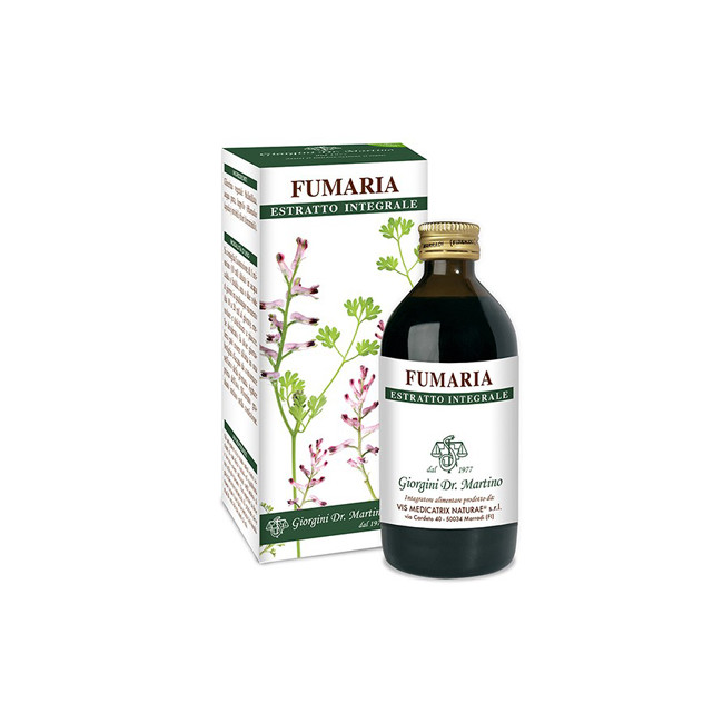 FUMARIA ESTRATTO INTEGRALE 200 ML FUMARIA ESTRATTO INTEGRALE 200 ML