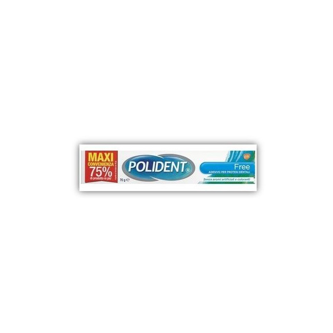 Polident Free Adesivo Per Protesi Dentali 70g Polident Free Adesivo Per Protesi Dentali 70g