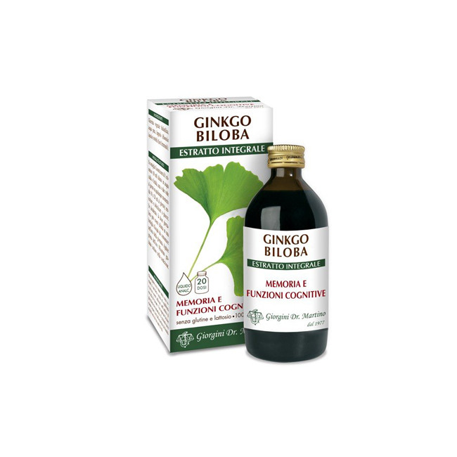 GINKGO BILOBA ESTRATTO INTEGRALE 200 ML GINKGO BILOBA ESTRATTO INTEGRALE 200 ML