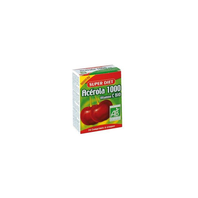 SUPERDIET ACEROLA 1000 VITAMINA C BIO 24 COMPRESSE SUPERDIET ACEROLA 1000 VITAMINA C BIO 24 COMPRESSE