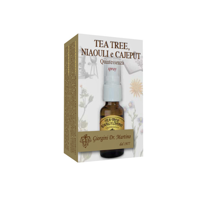 TEA TREE NIAOULI E CAJEPUT QUINTESSENZA SPRAY 15 ML TEA TREE NIAOULI E CAJEPUT QUINTESSENZA SPRAY 15 ML